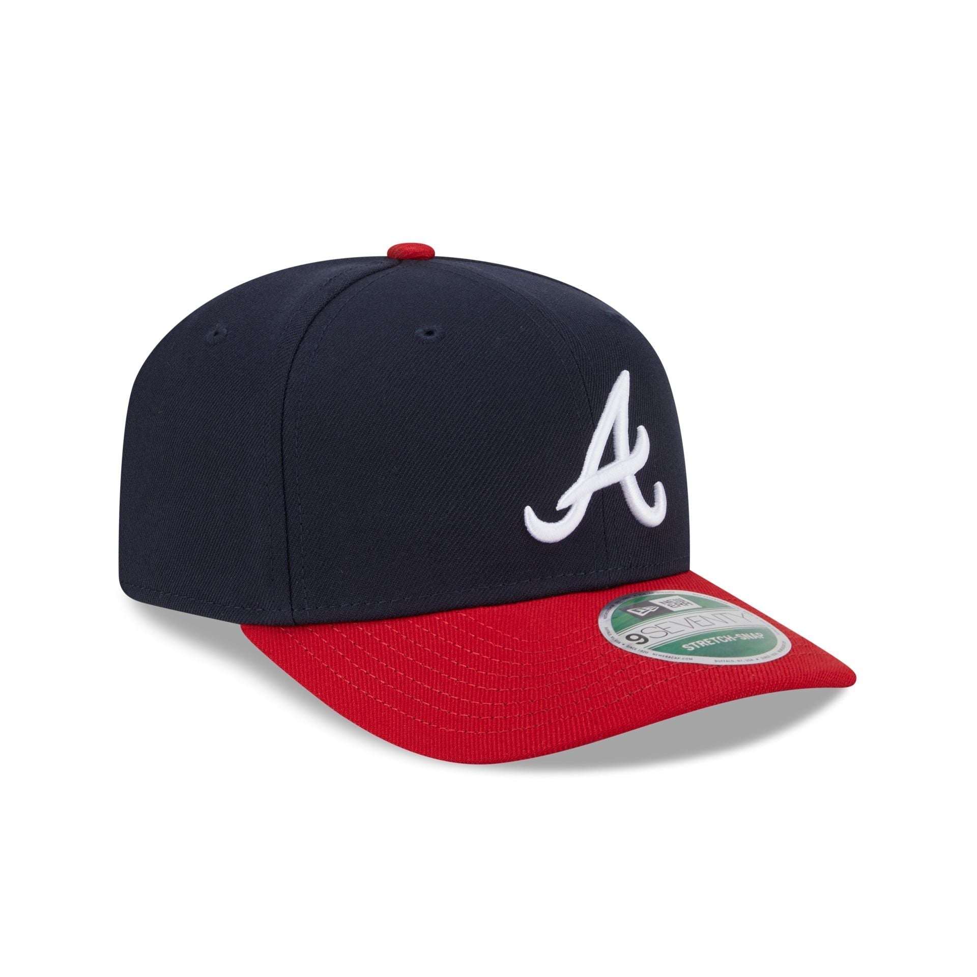 Atlanta Braves Home 9SEVENTY Stretch-Snap Hat