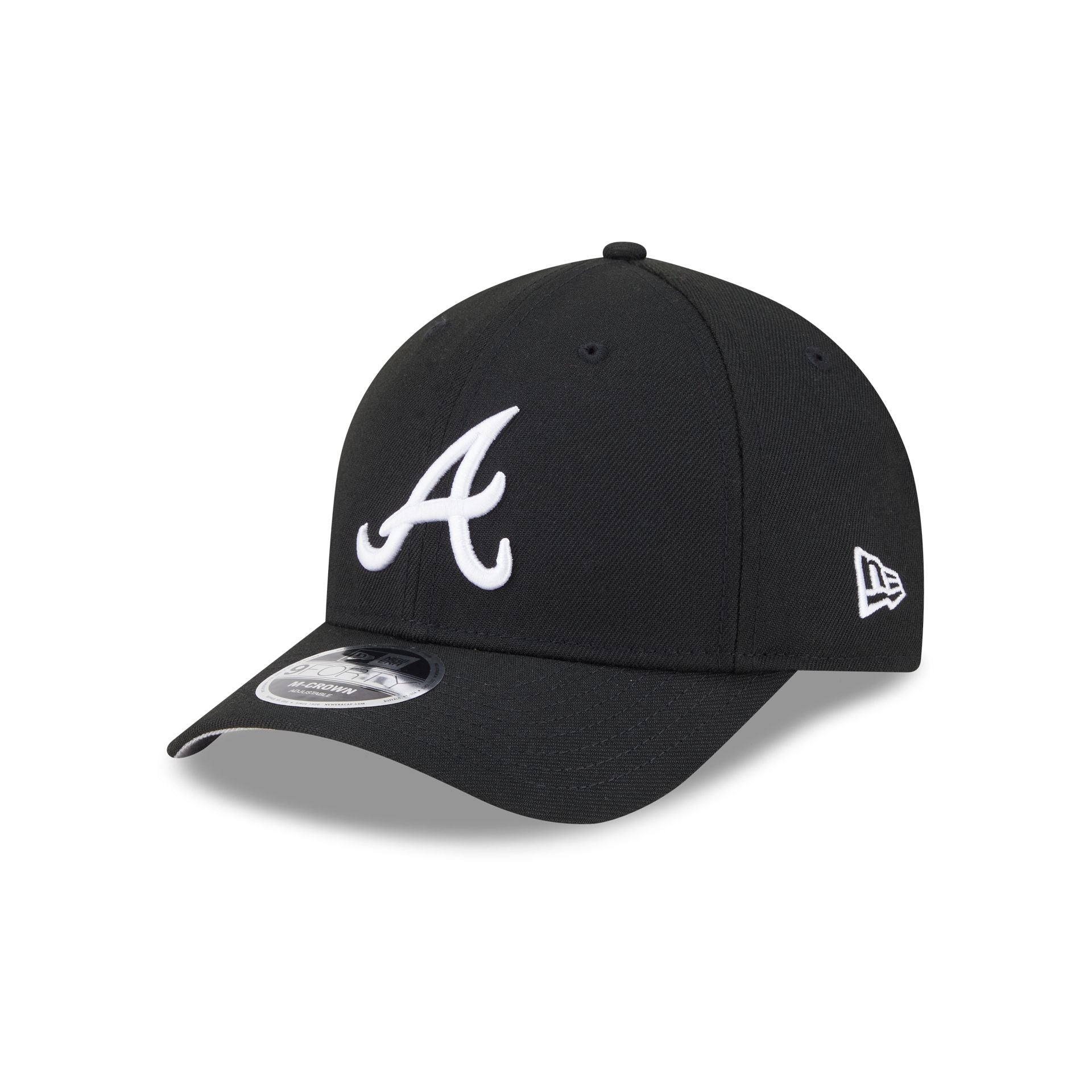 Atlanta Braves Black 9FORTY M-Crown Snapback Hat