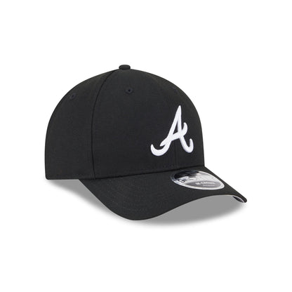 Atlanta Braves Black 9FORTY M-Crown Snapback Hat