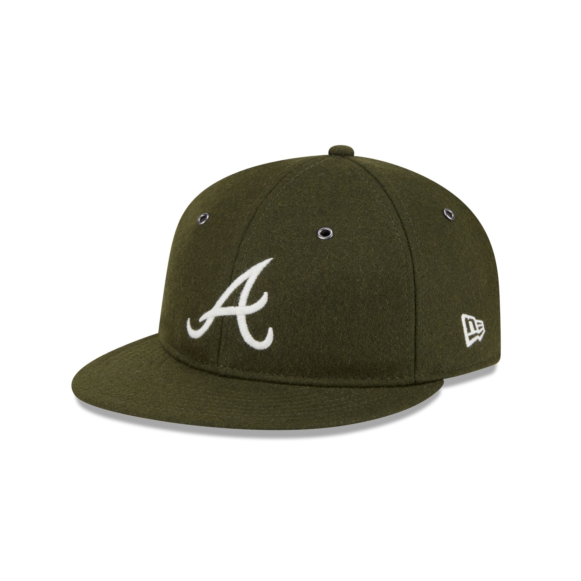 Atlanta Braves New Olive Wool Retro Crown 9FIFTY Adjustable Hat