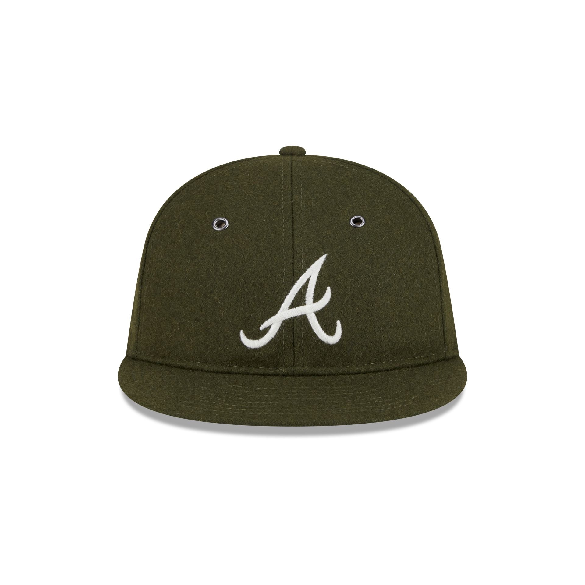 Atlanta Braves New Olive Wool Retro Crown 9FIFTY Adjustable Hat