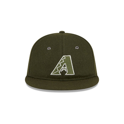 Arizona Diamondbacks New Olive Wool Retro Crown 9FIFTY Adjustable Hat