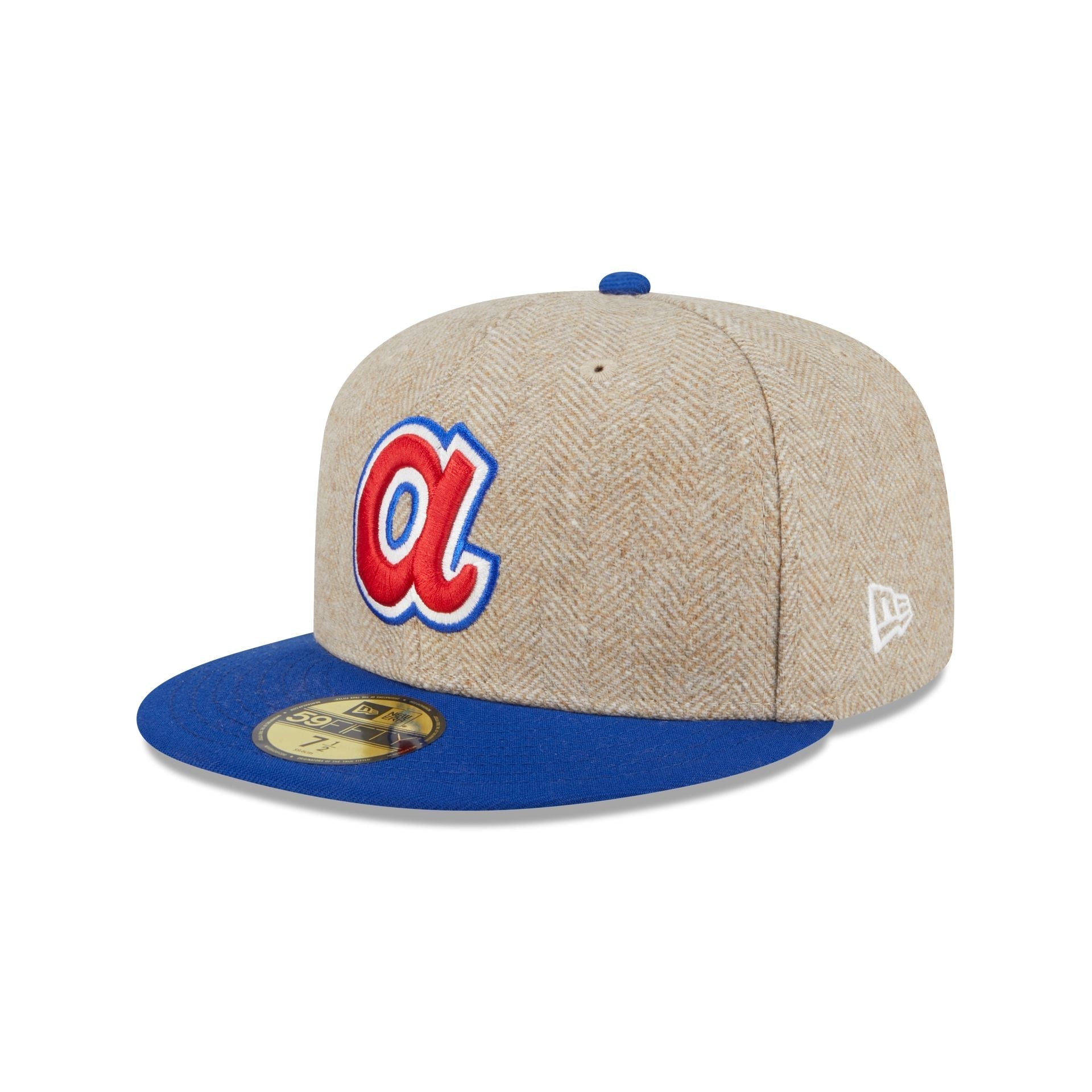 Atlanta Braves Herringbone Moon 59FIFTY Fitted Hat