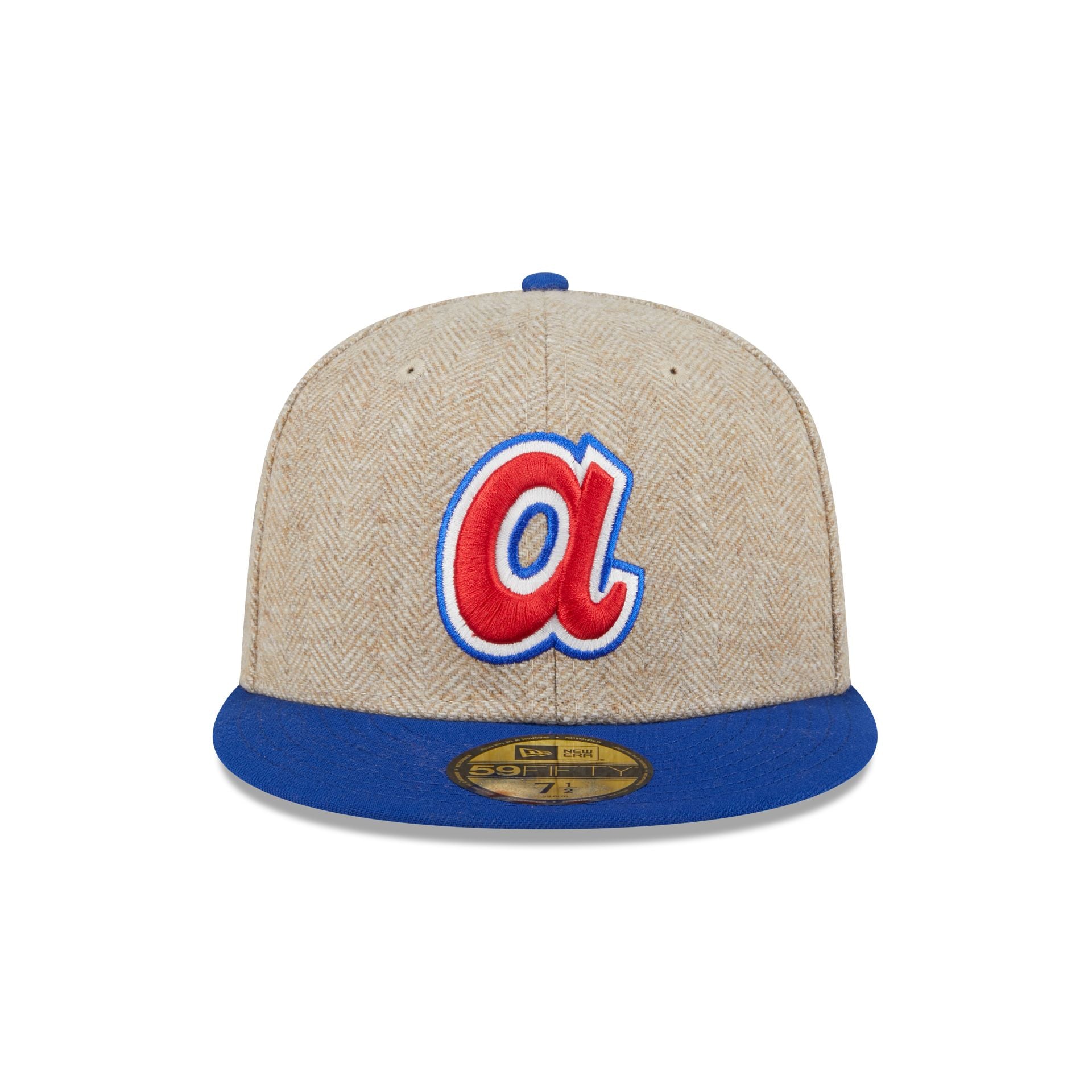 Atlanta Braves Herringbone Moon 59FIFTY Fitted Hat