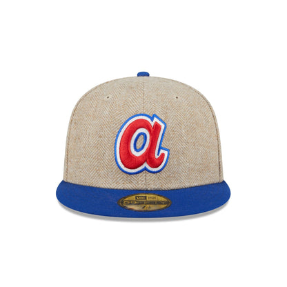 Atlanta Braves Herringbone Moon 59FIFTY Fitted Hat