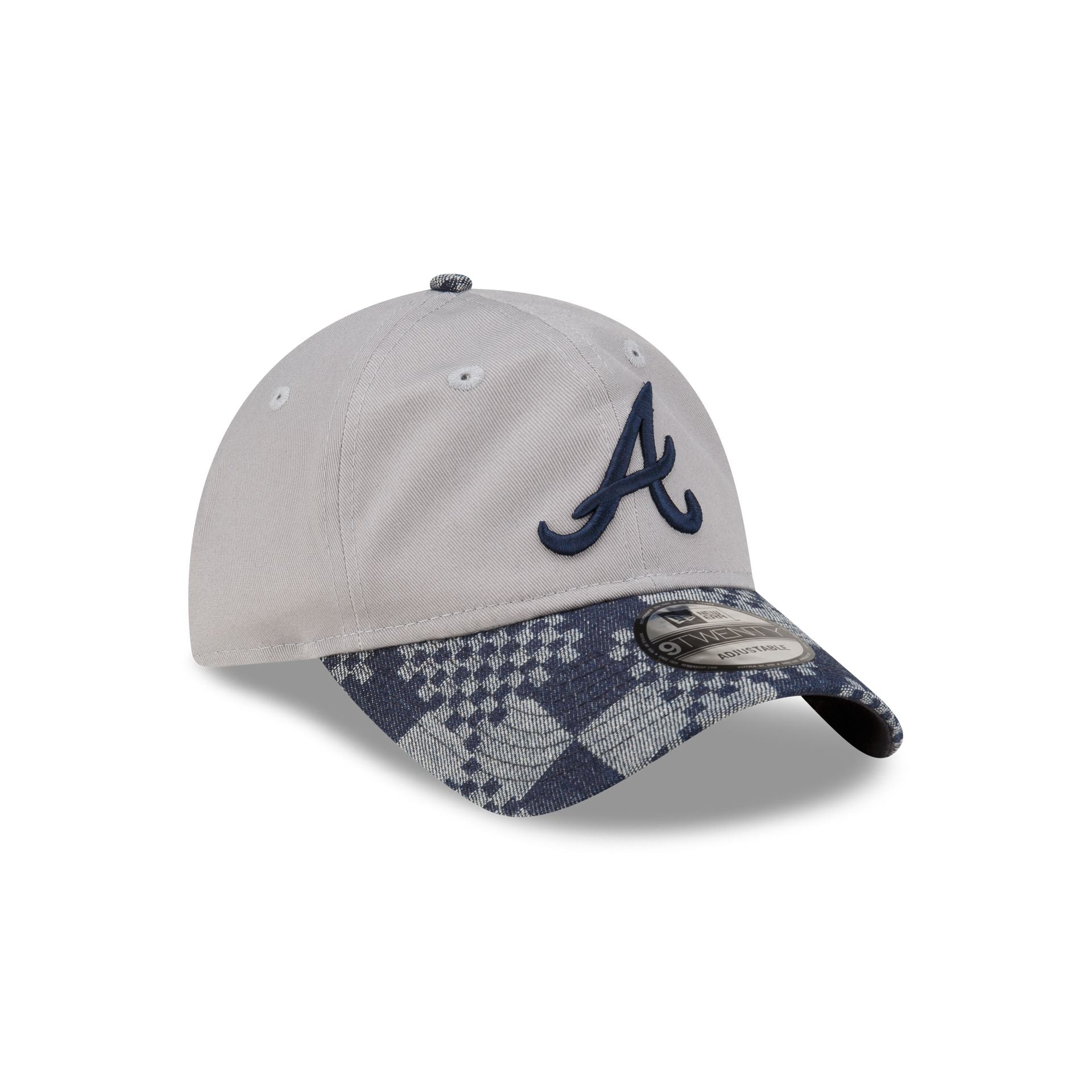 Atlanta Braves Pattern Denim 9TWENTY Adjustable Hat