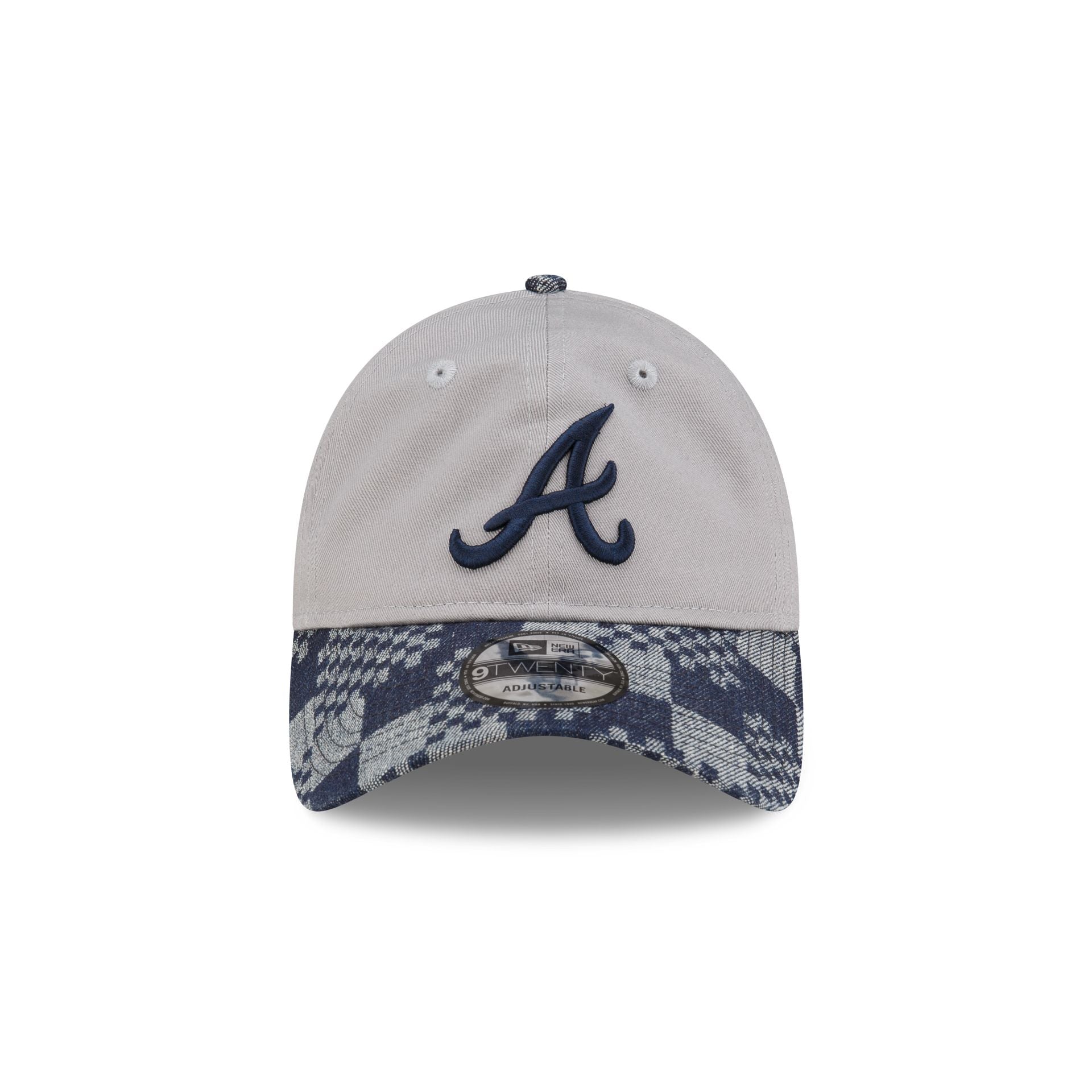 Atlanta Braves Pattern Denim 9TWENTY Adjustable Hat