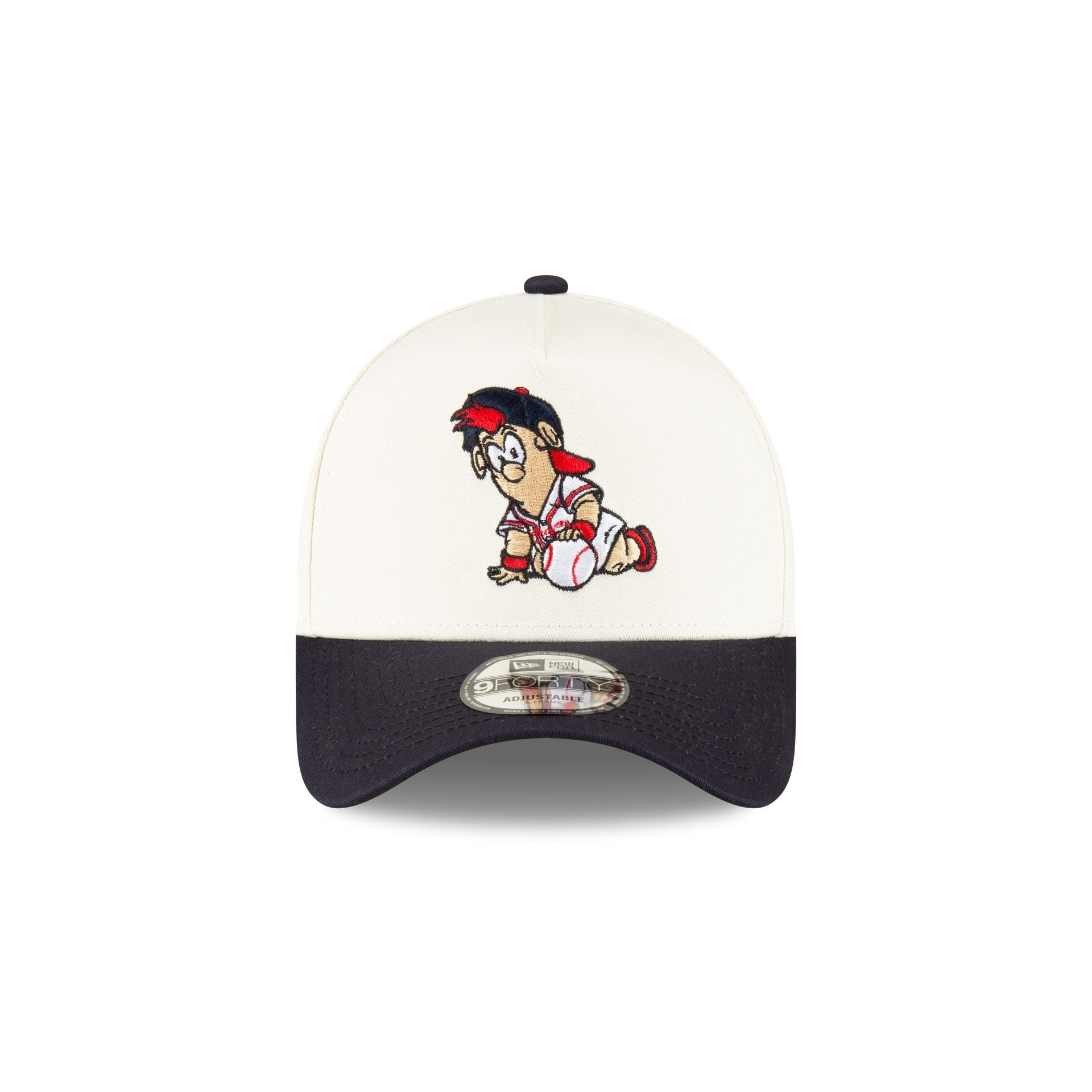 Atlanta Braves Mini Mascot 9FORTY A-Frame Snapback Hat