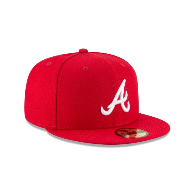 Atlanta Braves Scarlet Basic 59FIFTY Fitted Hat