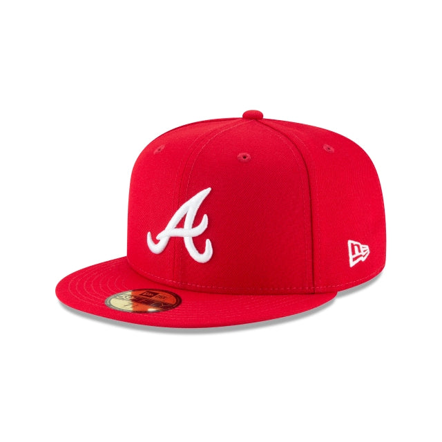 Atlanta Braves Scarlet Basic 59FIFTY Fitted Hat