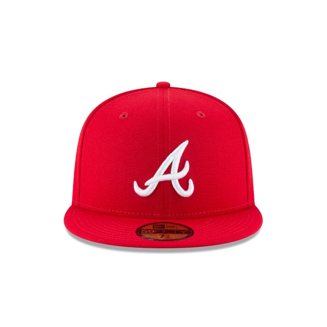 Atlanta Braves Scarlet Basic 59FIFTY Fitted Hat