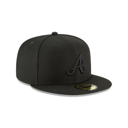 Atlanta Braves Blackout Basic 59FIFTY Fitted Hat