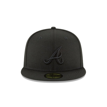 Atlanta Braves Blackout Basic 59FIFTY Fitted Hat