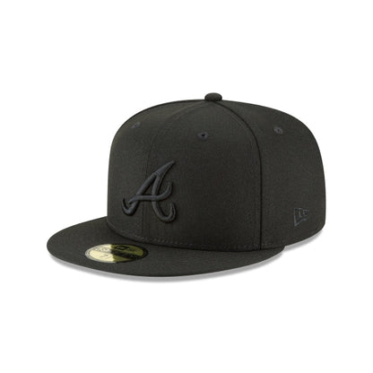 Atlanta Braves Blackout Basic 59FIFTY Fitted Hat