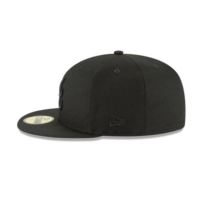 Atlanta Braves Blackout Basic 59FIFTY Fitted Hat