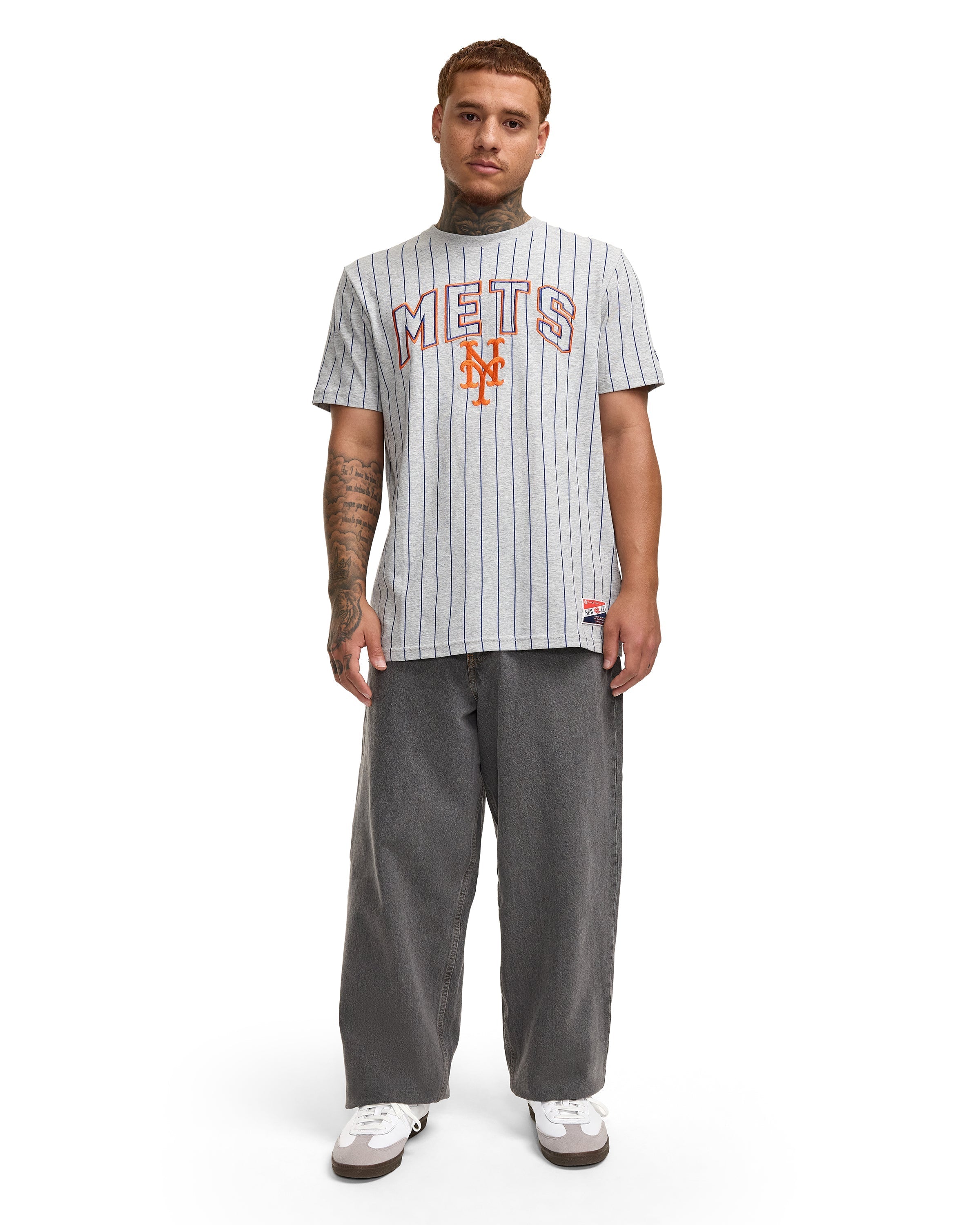 Arizona Diamondbacks Throwback Gray Pinstripe T-Shirt