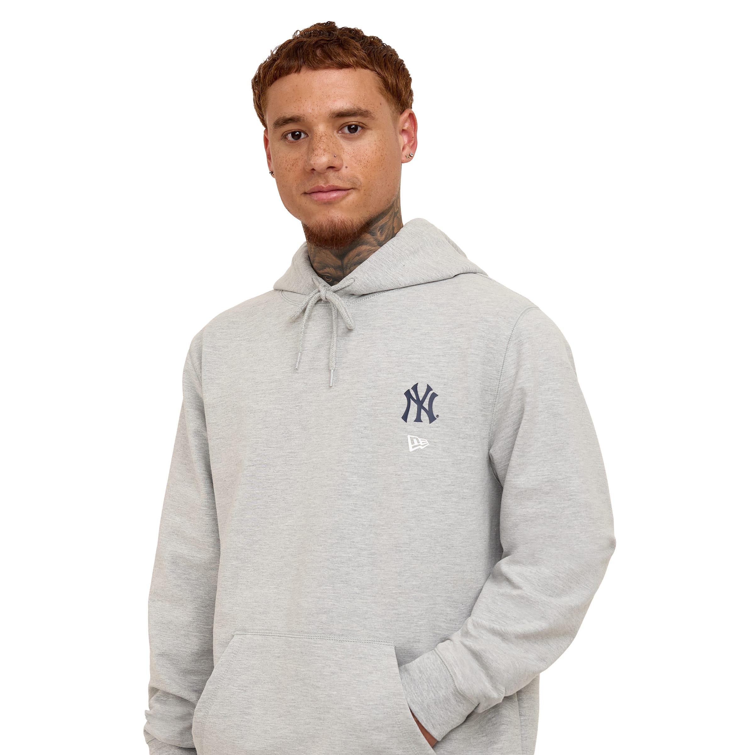 Atlanta Braves Logo Essentials Gray Hoodie