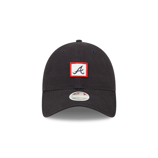 Atlanta Braves Mini Patch Womens 9TWENTY Adjustable Hat